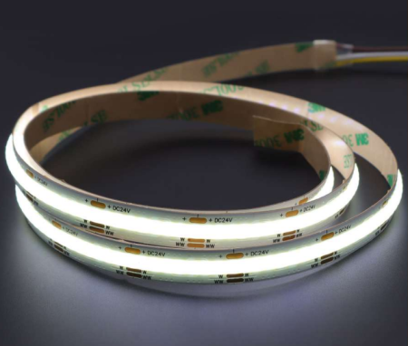 Лента светодиодная 14Вт/м 24В 4000К 10мм IP20 SMD COB 528LED/м (уп.5м)  VLS-20-14-COB-10-528-40