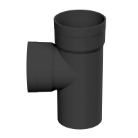 Тройник для гофр. двустен. труб 90град. d125  020125
