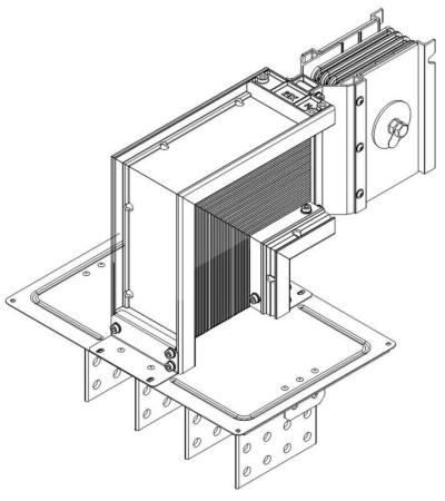 Секция фланцевая вниз Тип2 2500А Al 3L+N+PER НК IP55 тран.  LB-2500A4-25-F-FD2
