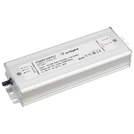 Блок питания ARPV-12150-B1 12В 12.5А 150Вт IP67 метал. 3 года  028787