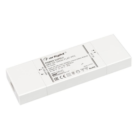 Блок питания ARV-SP-24036-FLAT-PFC 24В 1.5А 36Вт IP20 пластик 5 лет  033260
