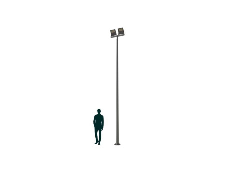 Светильник LEADER LED 2x50 D75 4000K K-POLE 5M D114 RAL9005 СТ 4350000050