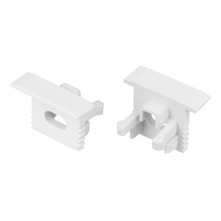 Заглушка SL-MINI-10-F WHITE с отверстием пластик (комплект)  049454