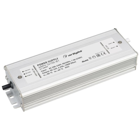 Блок питания ARPV-24150-B1 24В 6.3А 150Вт IP67 метал. 3 года  028789