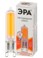 Лампа светодиодная STD LED JCD-3.5W-GL-827-G9 JCD 3.5Вт капсула G9 тепл. бел. ЭРА Б0049083
