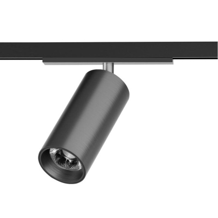 Светильник для трека SHINE SPOT со светодиодом D45хH100 48В DC 10Вт RA=90 3000К IP20 темный никель алюм.  DK5741-DN