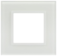 Рамка для розеток и выключателей ЭРА Elegance 14-5101-01М на 1 пост стекло матов. бел.  Б0065832 Рамка для розеток и выключателей ЭРА Elegance 14-5101-01М на 1 пост стекло матов. бел.  Б0065832