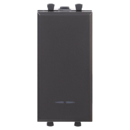 Кнопка модульная 1 мод. Avanti "Черный матовый"  4412151