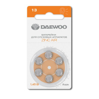 Элемент питания воздушно-цинковый ZA13/PR48 1.45В BL-6 (блист.6шт) для слуховых аппаратов  5060371