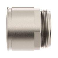 Муфта труба-коробка d50мм IP66/IP67 М50х1.5 никелир. латунь  6111-A50