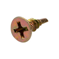 Саморез оконный сверло 3.9х13 желт. цинк (уп.500шт)  KR-01-3722-001