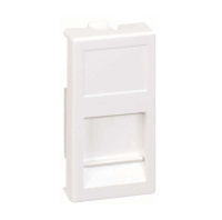 Адаптер на 1 RJ45 коннектор CJ545U(FM); CJ546U(FM) защ. шторки 22.5х45мм алюм.  Connect KA76-8