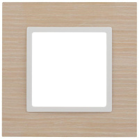 Рамка 1-м 14-5301-01 дерево Elegance белен. дуб/бел. ЭРА Б0049148