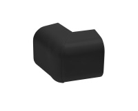 Угол для кабель-канала РКК внешний 74х55 Арктика черн.  УВШ-74х55-Ч