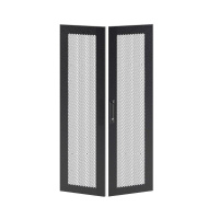 Дверь перфорированная двухстворчатая для IT-CQE 1600х600 RAL9005  RBITCPMD1660