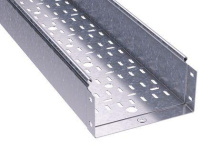 Лоток листовой перфорированный 200х100 L2000 нерж. сталь 0.8мм  35333INOX