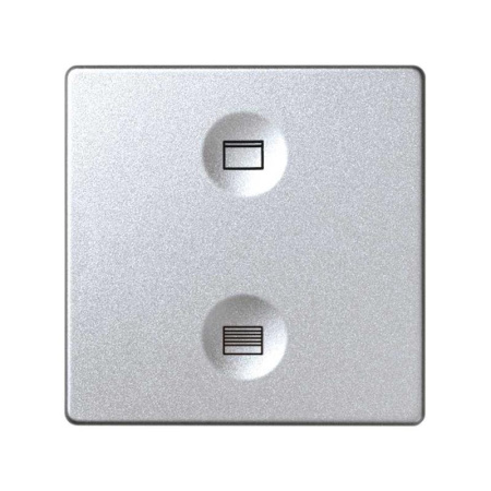 Выключатель сенсорный 2-кл. СП  82 Sense IP20 с тематич. маркир. Т2 алюм.  8000624-093