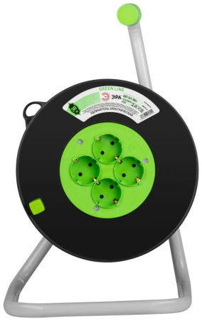 Удлинитель на пластик. катушке 4х30м с заземл. KAT-3x1-30m Greenline ПВС 3х1  Б0065086