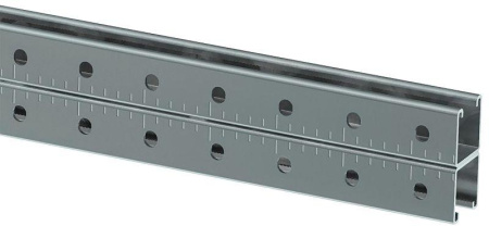 Профиль STRUT двойной перфорированный 41х41 L900 2.5мм  CLM50D-PSD-41-41-09-3
