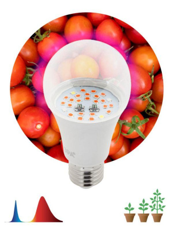 Лампа светодиодная FITO-10W-RB-E27 10Вт E27 для растений красн./син. спектр  Б0050600