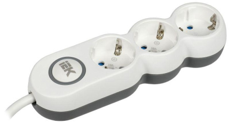 Удлинитель 3х5м с заземл. 16А IP20 Uno У03В 2P+PE 250В 3х1.5  WYP53-16-03-05-ZK