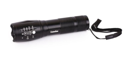 Фонарь LED51530 LED XML-T6 ZOOM 5 режимов 3хLR03 алюм. черн. (открывающ. блист.)  14536