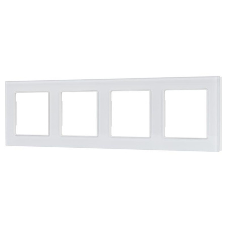 Рамка стеклянная FRM-GLARE-GS-4-WH  043802