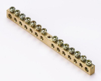 Шина нулевая 14 групп/крепеж по центру 6х9мм  32003DEK