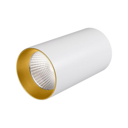 Светильник накладной SP-POLO-R85-1-15W Day White 40deg (White Gold Ring) (IP20 металл)  022941