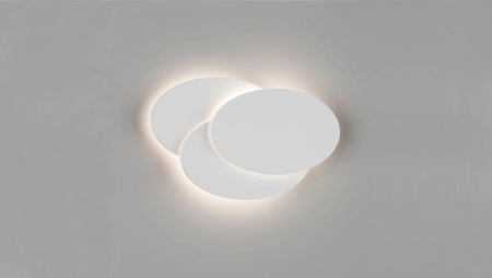 Светильник настенный O-SHADE GW-6809R-12-WH-WW 12Вт 3000К IP20 бел.  00-00003204