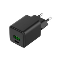 Устройство зарядное сетевое с двумя портами USB-A и USB-C 30Вт GaN  18-2204