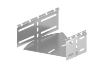 Угол для лотка горизонтальный изменяемый 0-45град. 150х50 сталь 1мм гор. оцинк.  STHV.1505.410.HDZ