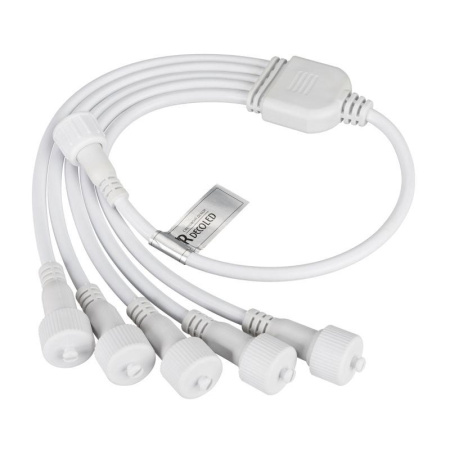 Коннектор питания ARD-CLASSIC-SYNC-RGB White (230В 5 ports) (Ardecoled закр.)  031805