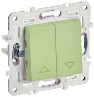 Выключатель жалюзи SKANDY 10А SK-V12G мятный  SK-V15-0-10-K06