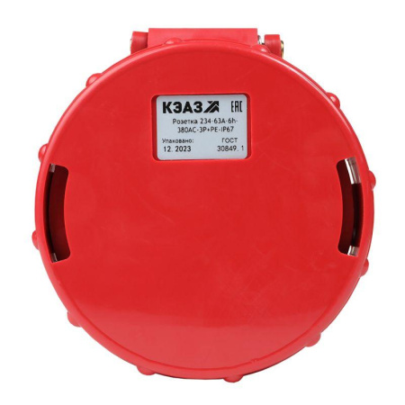 Розетка кабельная 234 63А 380AC 3P+PE 6ч IP67  222763