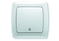 Выключатель проходной 1-кл. СП Carmen 10А IP20 бел. Vi-ko 90561004