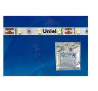 Лента светодиодная ULS-2835-60LED/m-8mm-IP20-DC24V-6W/m-5M-DW 6Вт/м 60LED/м 6500К холод. бел. IP20 24В DC 8мм гибкая на самоклеящейся основе герметичн. упак. (уп.5м)  UL-00002969