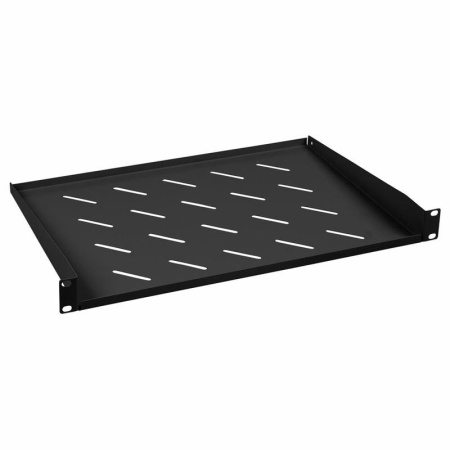 Полка консольная перфорированная SH-J017-1U-315-BK 19дюйм 1U Г=315мм RAL 9004 черн.  8626c