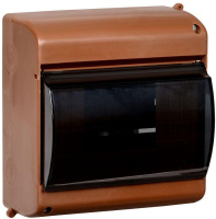 Корпус ОП КМПн 2/6 Krepta 3 IP30 для 6-х авт. выкл. прозр. крышка пластик. дуб  MKP42-N-06-30-09-D