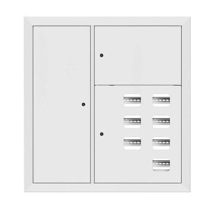 Щит этажный 7кв. слаботочка слева RAL9003 (1000х950х160) PROxima  mb29-v-7z-ral9003