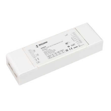 Диммер SMART-PWM-105-72-RGB-MIX-PD-SUF (12-48В 5х6А ZB 2.4G) IP20 пластик  037344