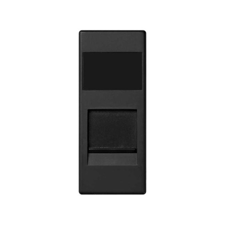 Адаптер на 1 RJ45(12) коннектор 75528; 75540; 75541; 75544-39 узкий защ. шторки 82 Centralizations графит 82585-68