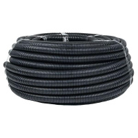 Труба гофрированная d32мм с протяжкой безгалоген. трудногорючая (FRHF) (уп.50м) Plast PROxima  FRHF-32