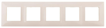 Рамка 5-м 14-5005-02 Elegance сл. кость ЭРА Б0034406
