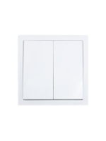 Выключатель 2-кл. СП ZIMA IP20 10А безвинт. зажим бел.  704-0288-101QC