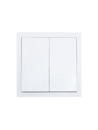 Выключатель 2-кл. СП ZIMA IP20 10А безвинт. зажим бел.  704-0288-101QC