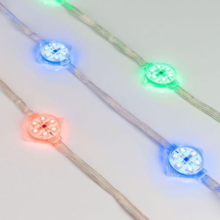 Модуль управляемый герметичный VISOR-SPI-5060-6-24V RGB 120deg 1.5Вт IP68 d40х12мм (уп.40шт)  029379