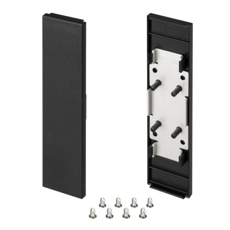 Заглушка SL-LINE-25100-DUAL BLACK глухая пластик  033038