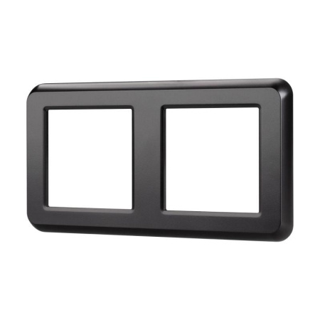 Рамка пластиковая FRM-VERSA-PL-2-BK  043778