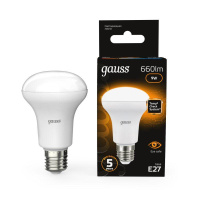 Лампа светодиодная Black 9Вт R63 рефлектор 3000К тепл. бел. E27 660лм  106002109